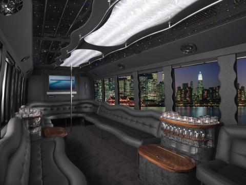 San Diego Tiffany Limo Party Bus